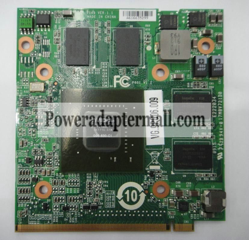 nVIDIA Geforce 9600M GT MXM II DDR2 1024M VG.9PG06.009 VGA Card nVIDIA Geforce 9600M GT MXM II DDR2 1024M VG.9PG06.009 VGA Card